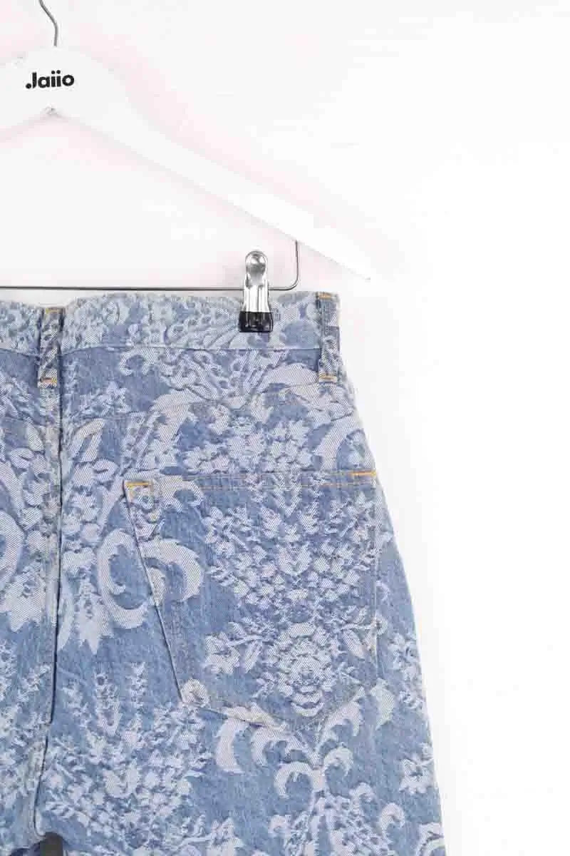 Jean droit Junya Watanabe Bleu en Coton