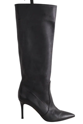 Bottes Gianvito Rossi Noir en Cuir, taille 37 - Seconde Main