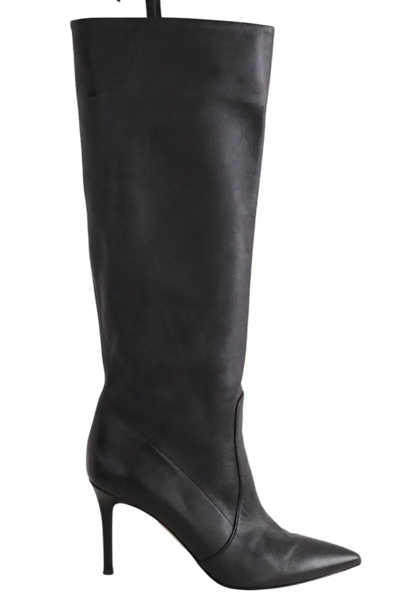 Bottes Gianvito Rossi Noir en Cuir, taille 37 - Seconde Main