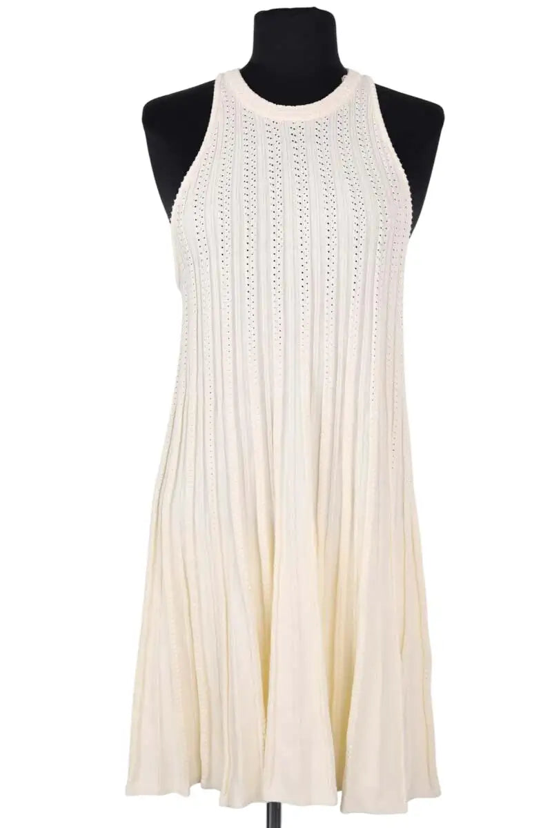 Robe Ba&Sh Blanc en Coton, taille M - Seconde Main