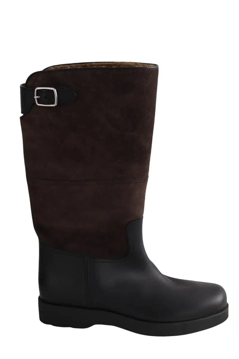 Bottes Loro Piana Marron en Daim, taille 40 - Seconde Main
