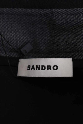 Jupe Sandro Anthracite en Laine