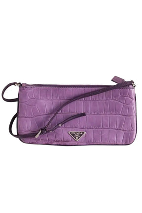 Pochette Prada Violet en Cuir - Seconde Main