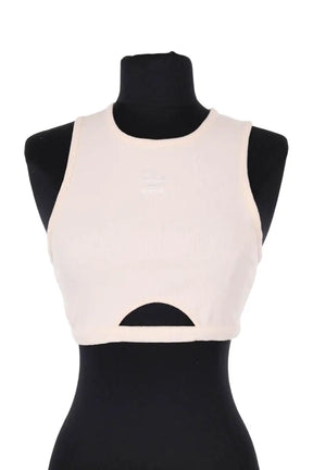 Top sans manche Adidas Beige en Coton, taille S - Seconde Main