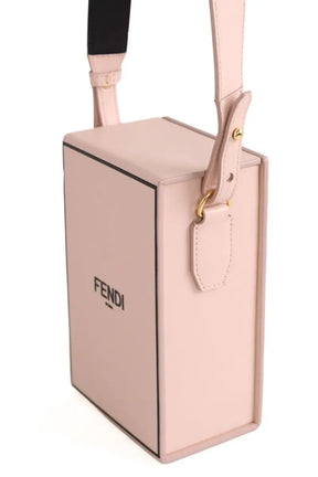 Sac à bandoulière Fendi VERTICAL BOX  Rose en Cuir