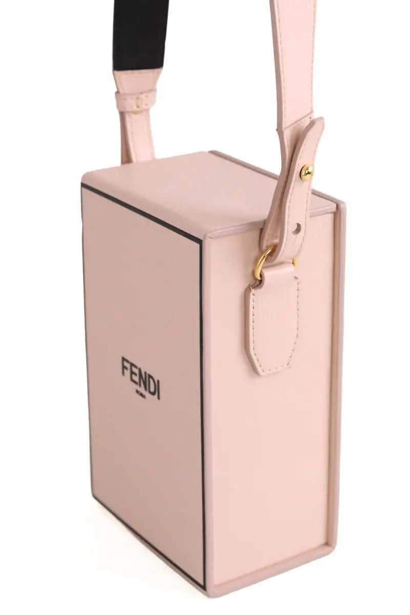 Sac à bandoulière Fendi VERTICAL BOX  Rose en Cuir