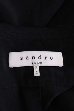 Blouse Sandro Noir en Soie
