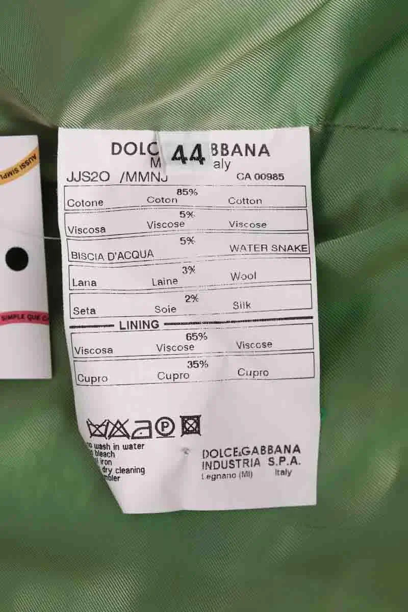 Veste Dolce & Gabbana Jaune en Coton