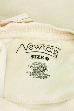 Sweatshirt Newtone Ecru en Coton