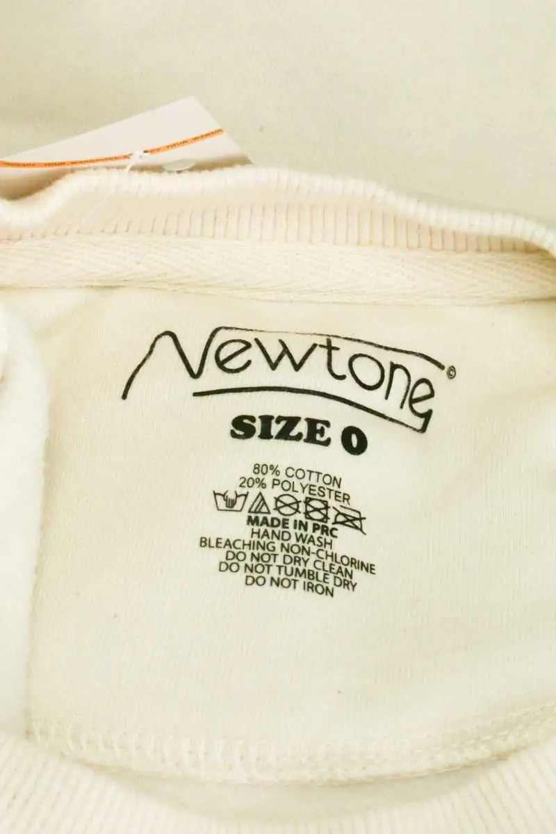 Sweatshirt Newtone Ecru en Coton