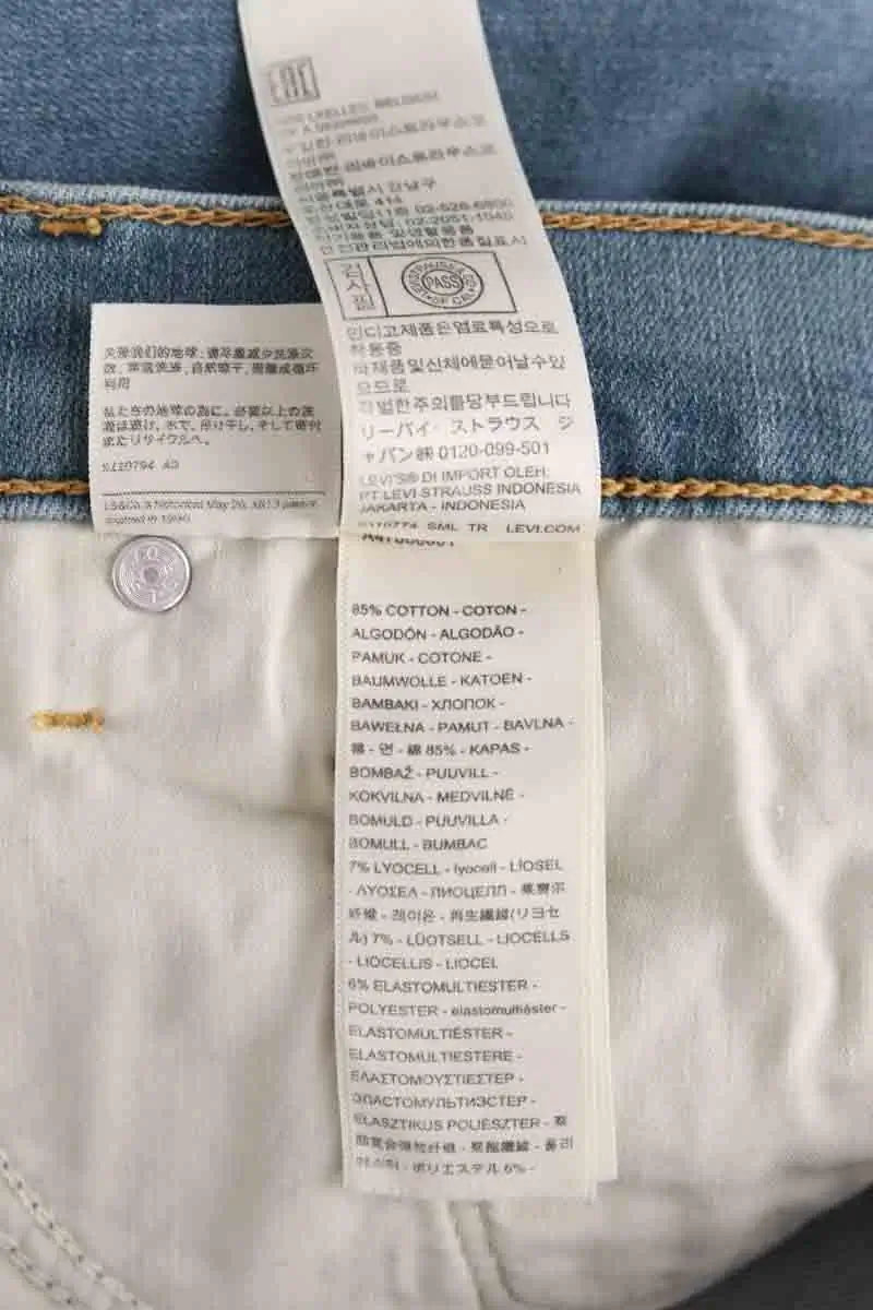 Jean slim Levi's 311 Bleu en Coton