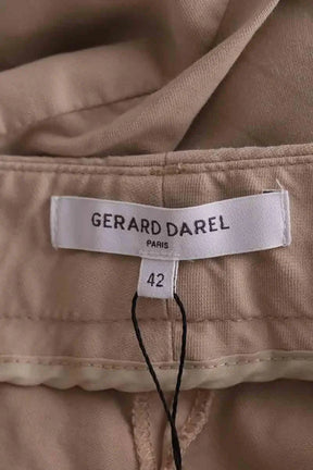 Pantalon droit Gerard Darel Beige en Coton