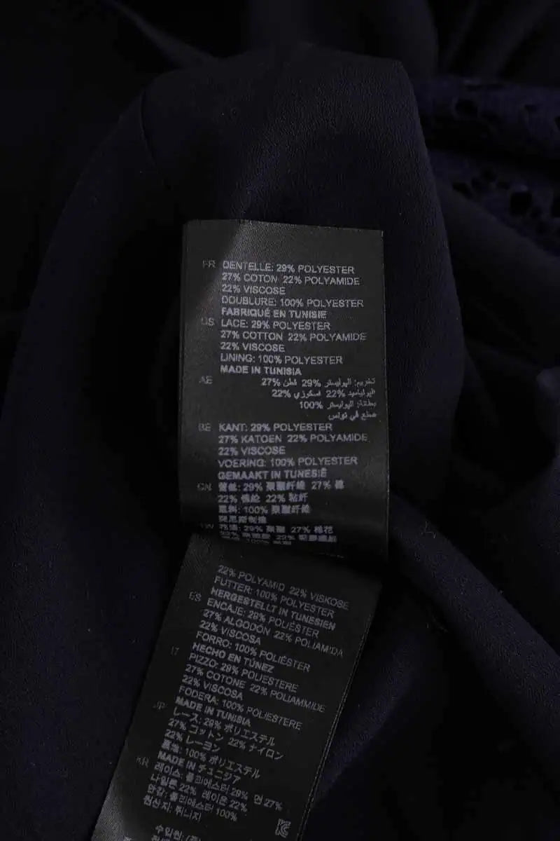 Robe Sandro Bleu en Synthétique