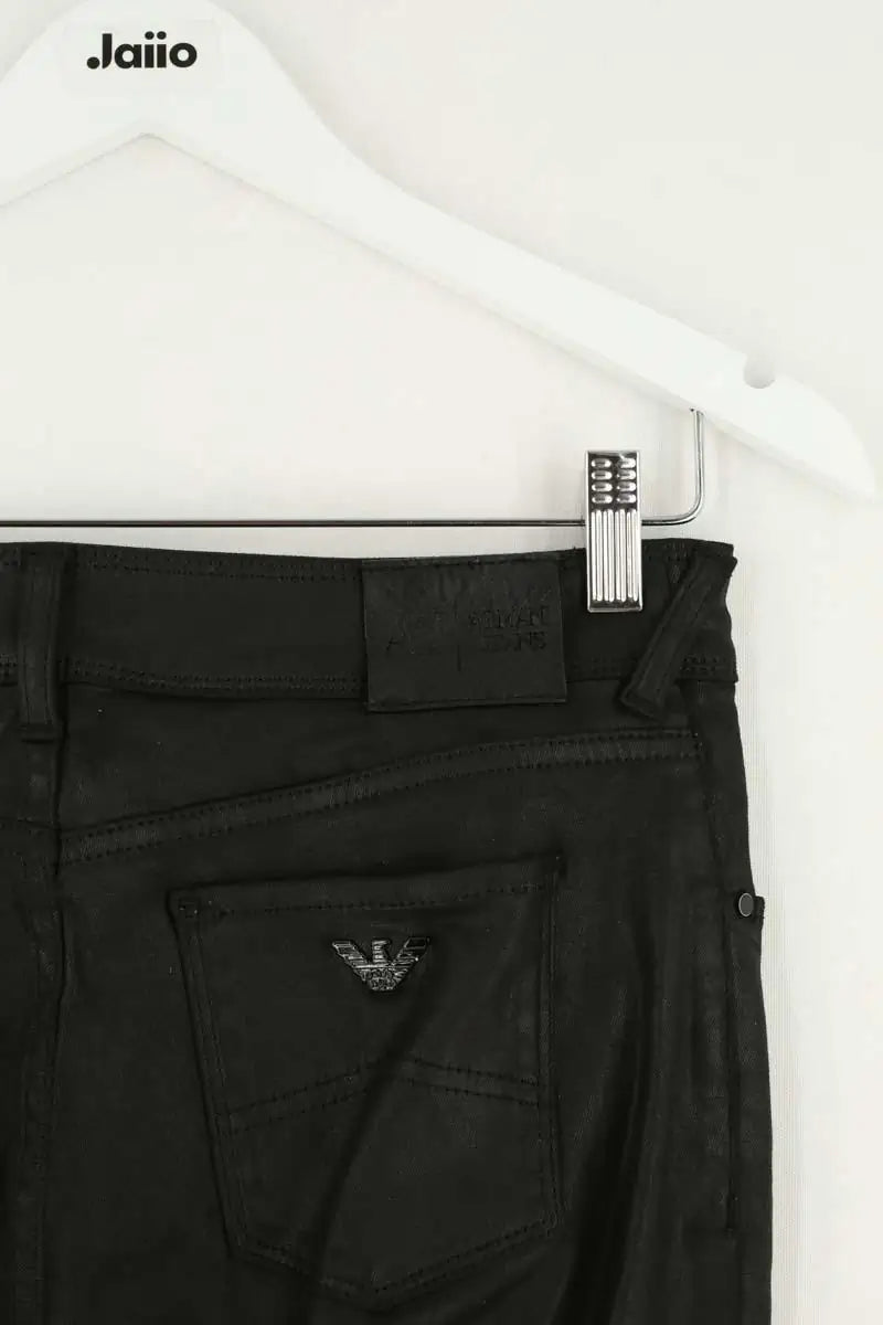 Pantalon slim Armani Jeans Noir en Synthétique