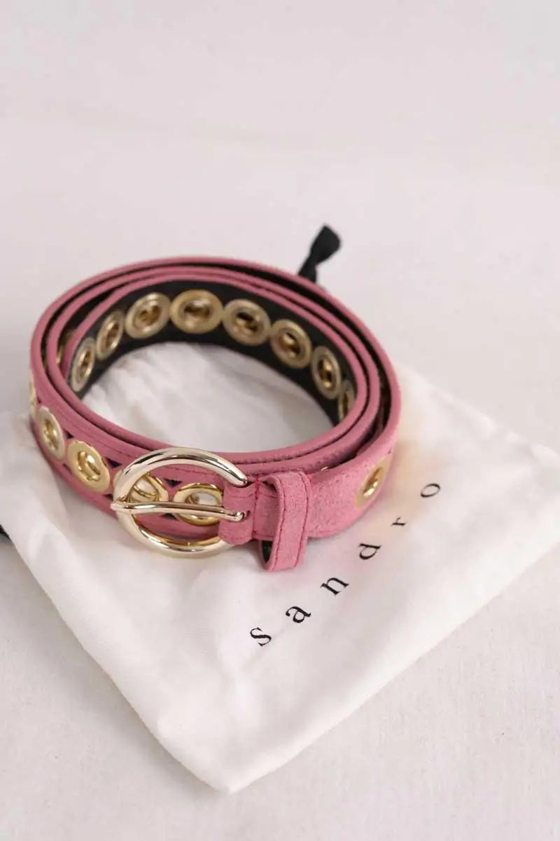 Ceinture en cuir Sandro Rose en Daim