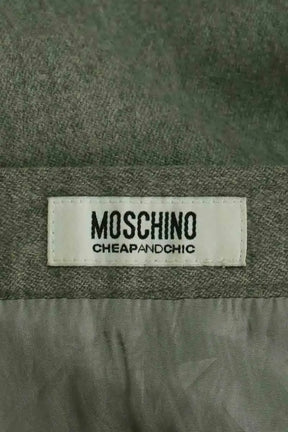 Mini jupe Moschino Gris en Laine