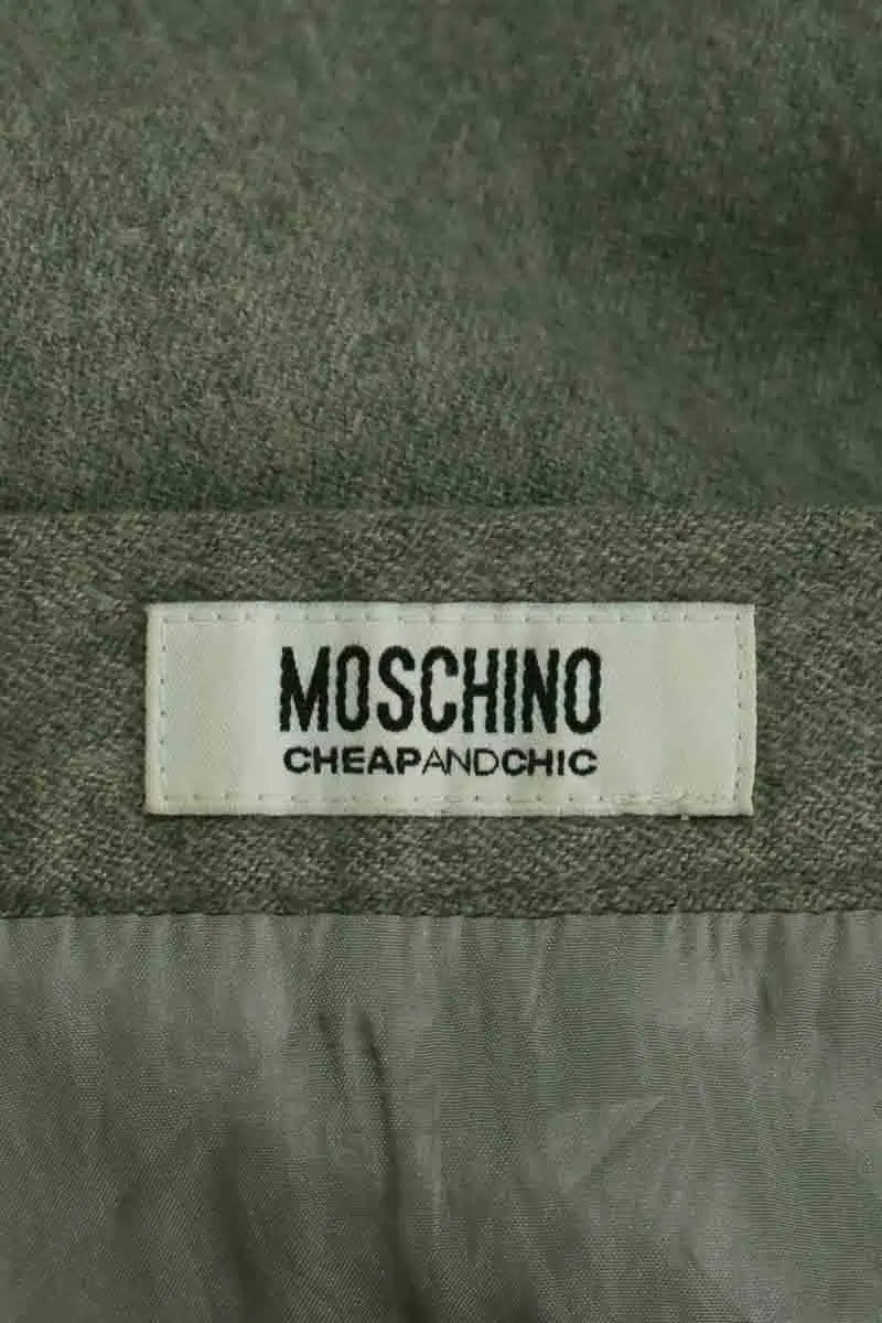 Mini jupe Moschino Gris en Laine