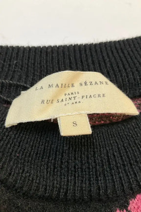 Pull Sézane Noir en Laine