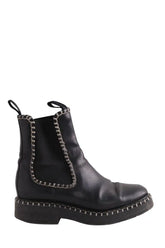Bottes de motard Chloé Noir en Cuir, taille 36 - Seconde Main