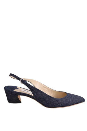 Talons Jimmy Choo Bleu en Cuir, taille 36 - Seconde Main