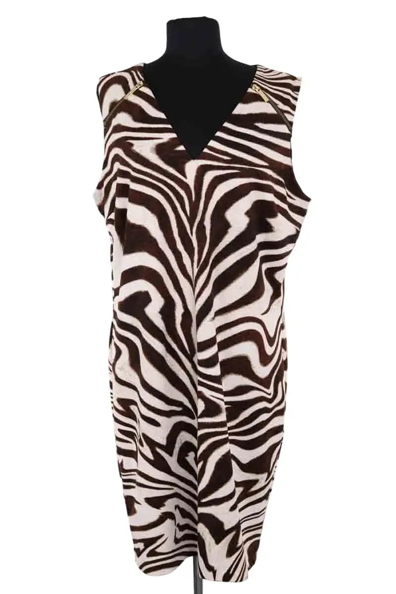 Robe Michael Kors Blanc en Synthétique, taille XL - Seconde Main