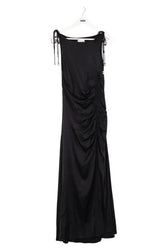 Robe Ganni Noir en Viscose, taille M - Seconde Main