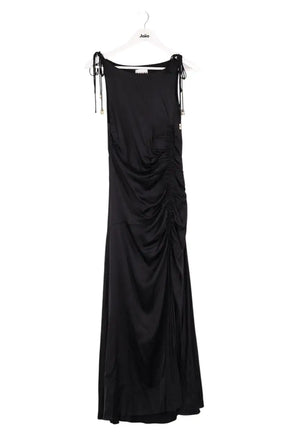 Robe Ganni Noir en Viscose, taille M - Seconde Main