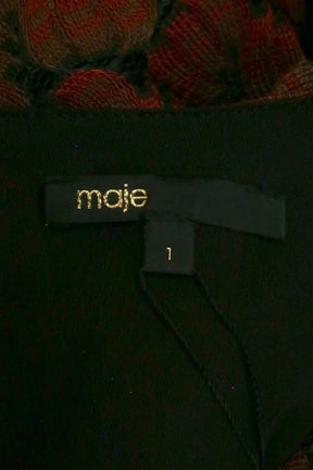 Robe Maje Rouge en Synthétique
