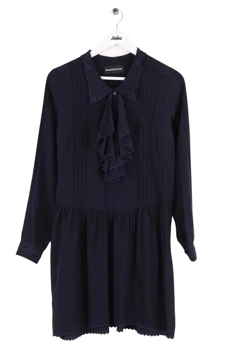 Robe Zadig & Voltaire Ruelle deluxe Bleu en Soie, taille M - Seconde Main