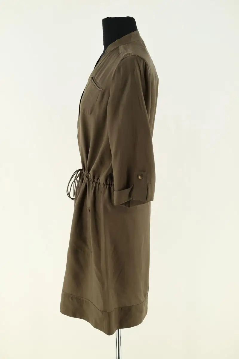 Robe Diane Von Furstenberg Kaki en Synthétique