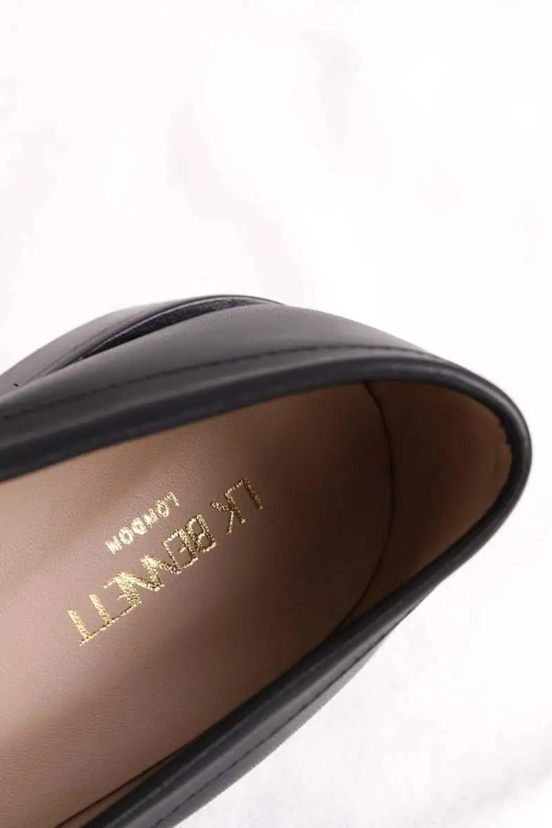 Mocassins LK Bennett Stellar Noir en Cuir