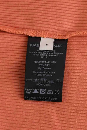 Top sans manche Isabel Marant Orange en Coton