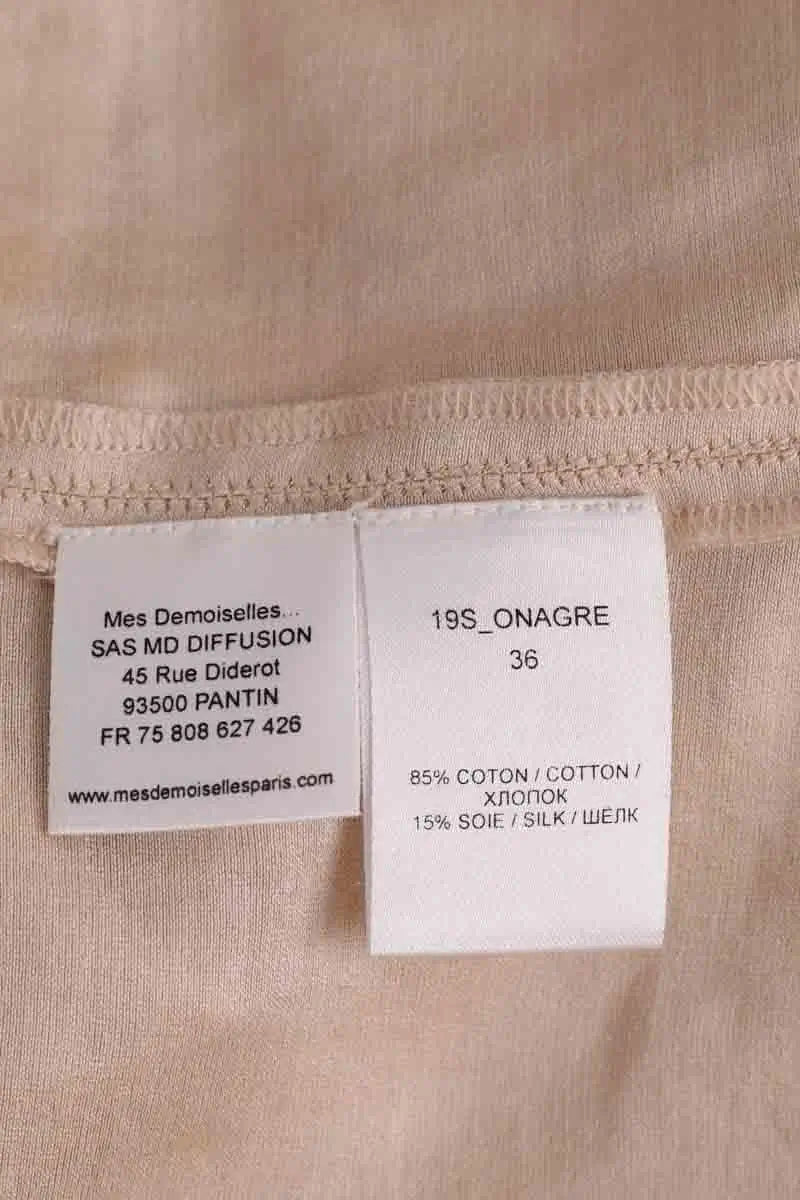 Blouse Mes Demoiselles Onagre Beige en Coton