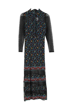Robe Maje Multicolore en Synthétique, taille S - Seconde Main