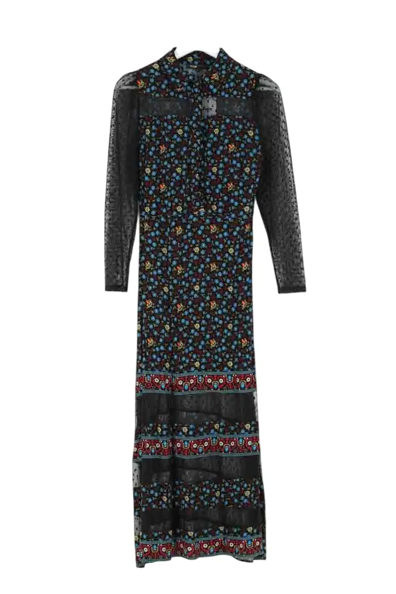 Robe Maje Multicolore en Synthétique, taille S - Seconde Main
