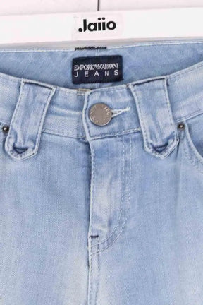 Jean droit Emporio Armani Cameron Bleu en Coton