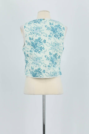 Gilet Antik Batik  Bleu