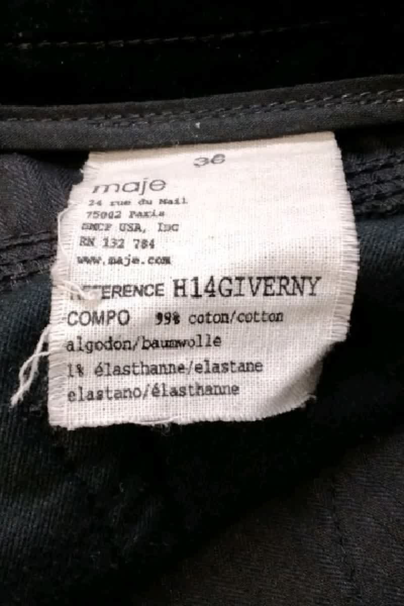 Pantalon slim Maje  Noir