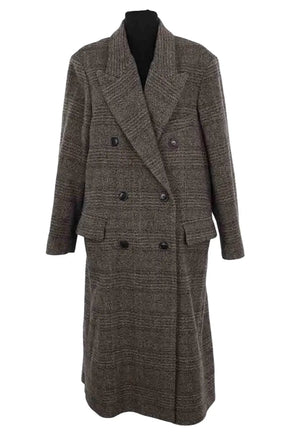 Manteau Isabel Marant Gris en Laine, taille L - Seconde Main
