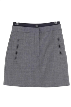 Jupe Sandro Anthracite en Laine, taille XS - Seconde Main