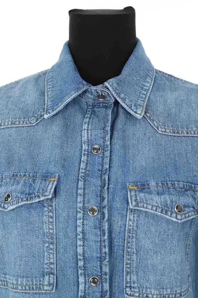 Chemise 7 For All Mankind Bleu en Coton