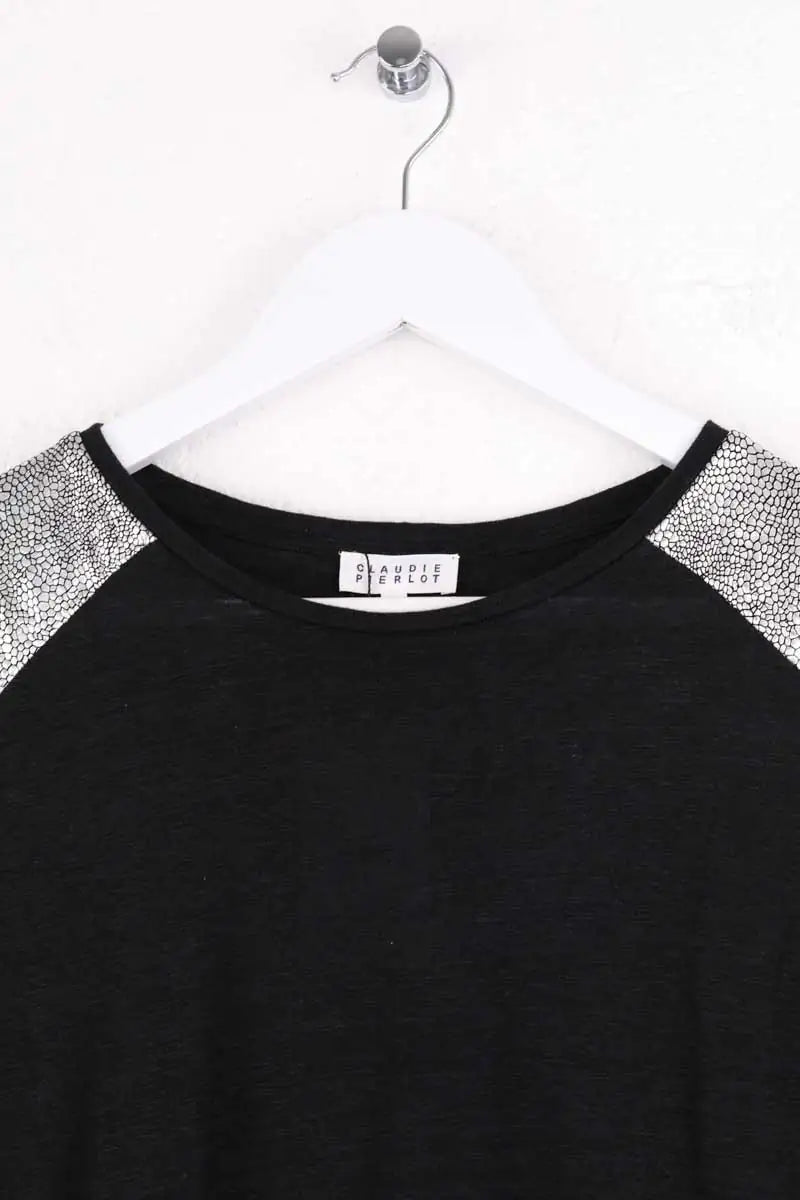 Top manches 3/4 Claudie Pierlot Noir en Lin