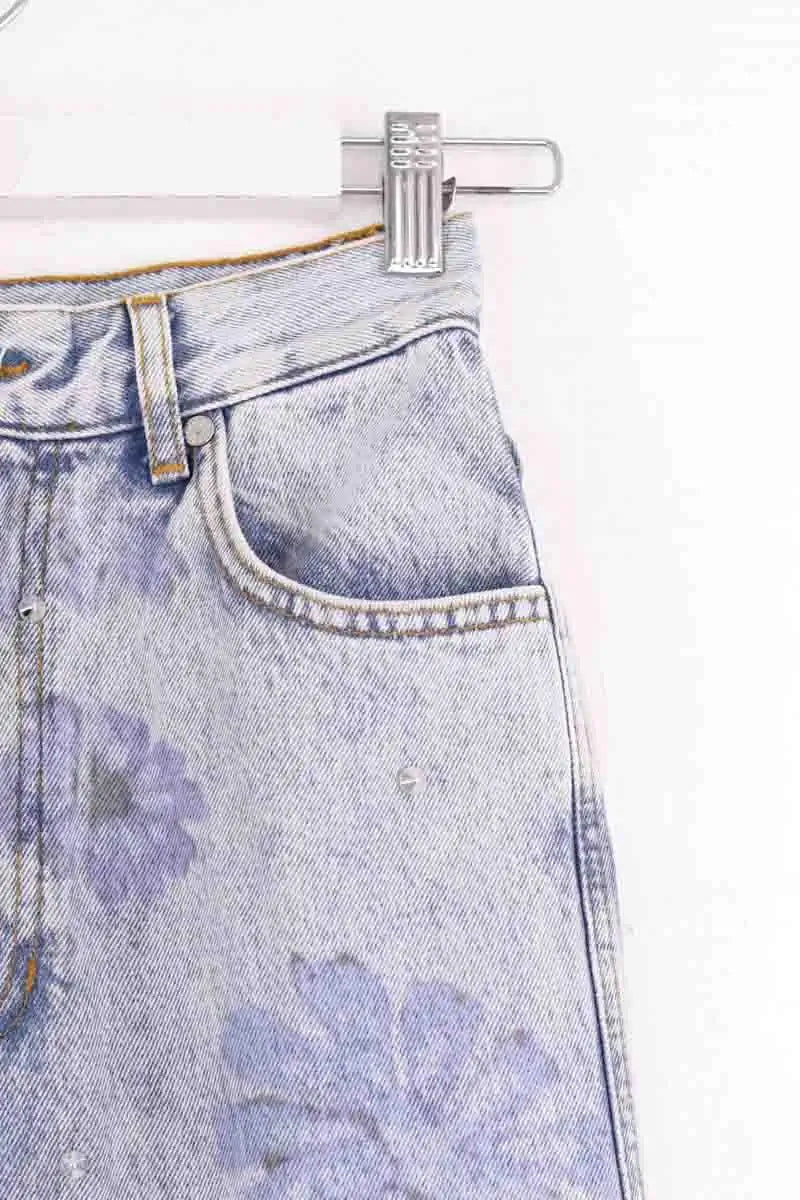Jean droit Sandro Bleu en Coton