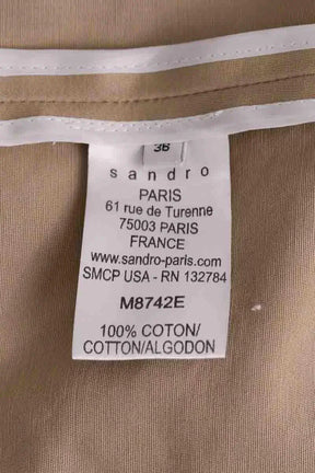 Trench-coat Sandro Beige en Synthétique