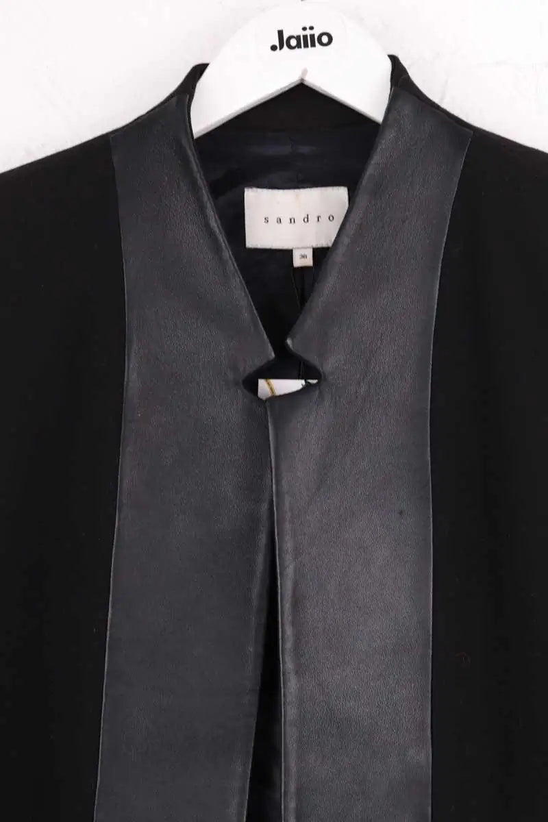 Blazer Sandro Noir en Laine