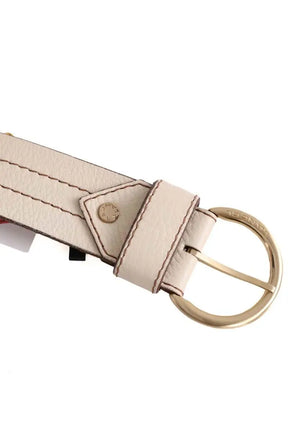 Ceinture Lancel Ecru en Cuir