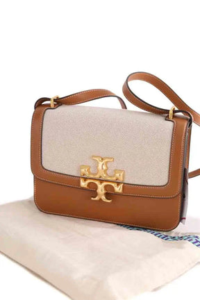 Sac à bandoulière Tory Burch Eleanor Camel en Cuir