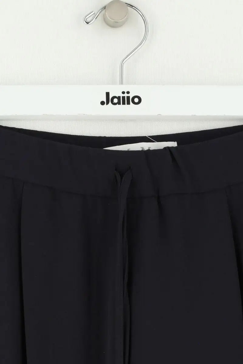 Pantalon droit Max Mara Noir en Synthétique