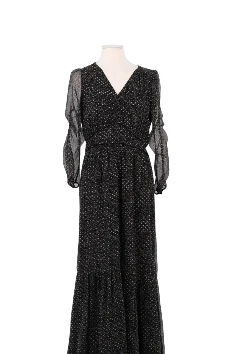 Robe Ba&Sh Noir en Soie, taille S - Seconde Main