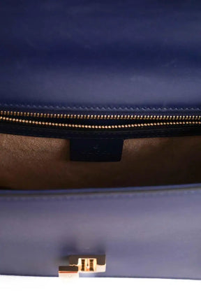 Sac porté épaule Gucci Sylvie Bleu en Cuir